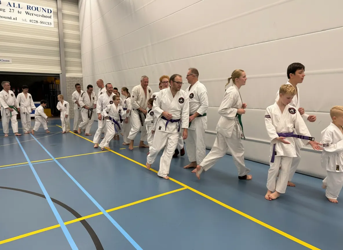 Jeugdtraining karate met focus op techniek