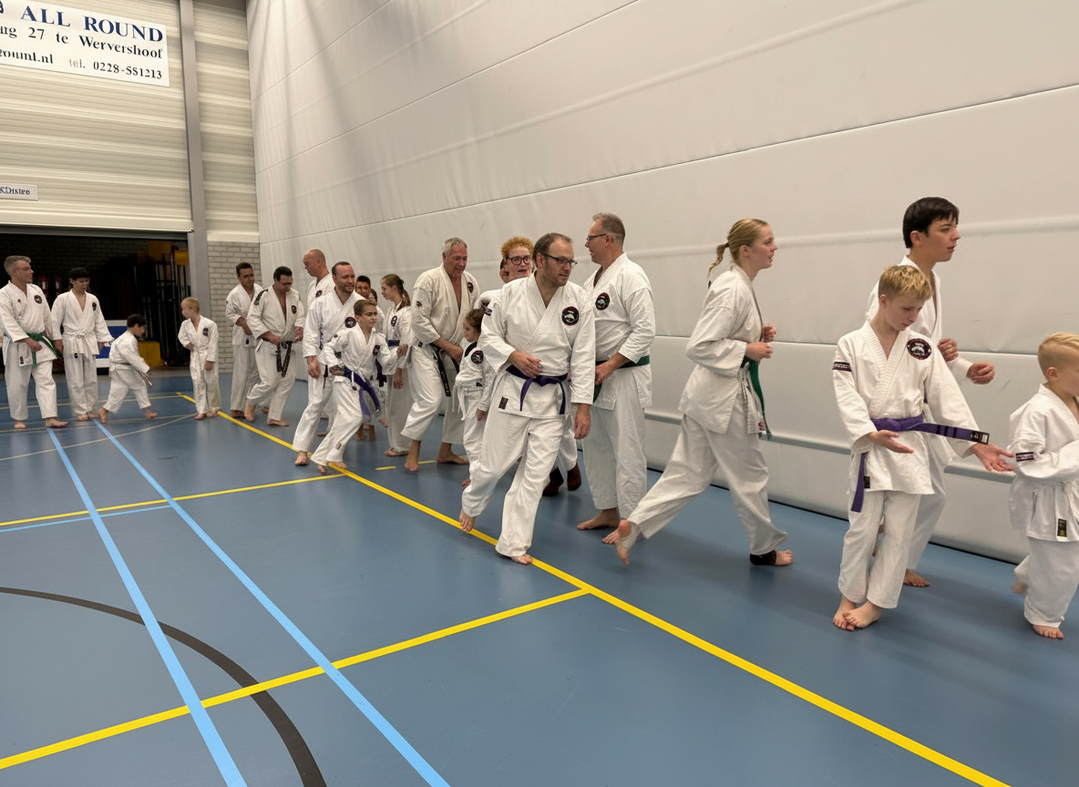 Jeugdtraining karate met focus op techniek